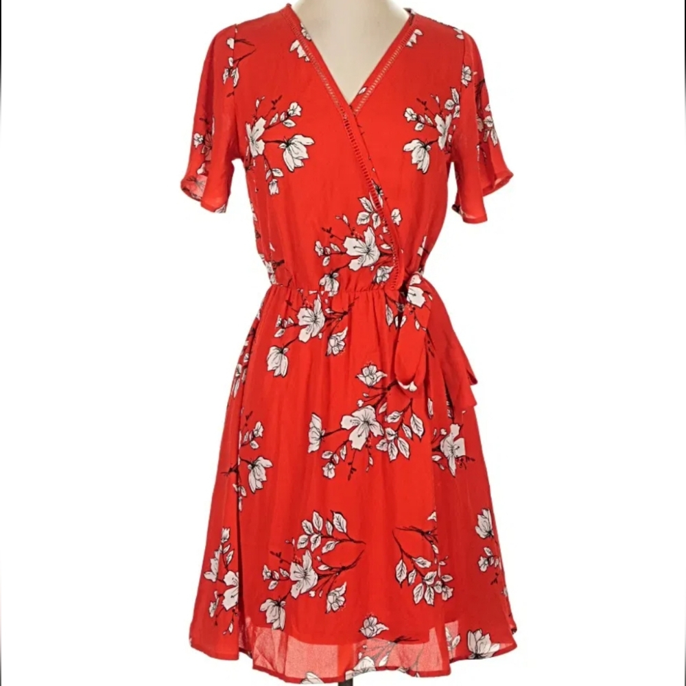 Sienna Sky Floral Wrap Dress